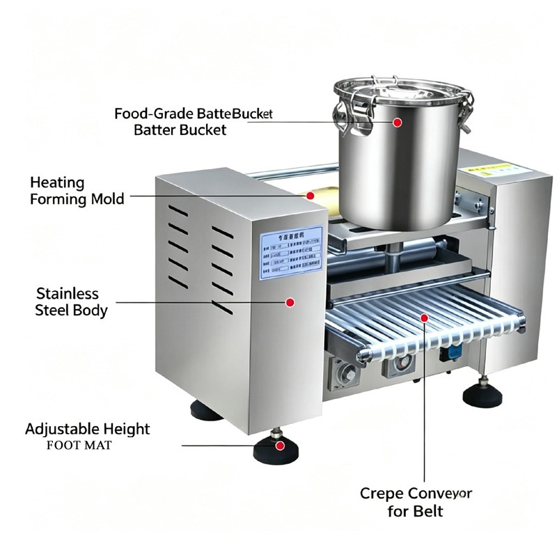 Commercial Automatic Egg Wrapp - Spring Roll Wrapper recension och pris