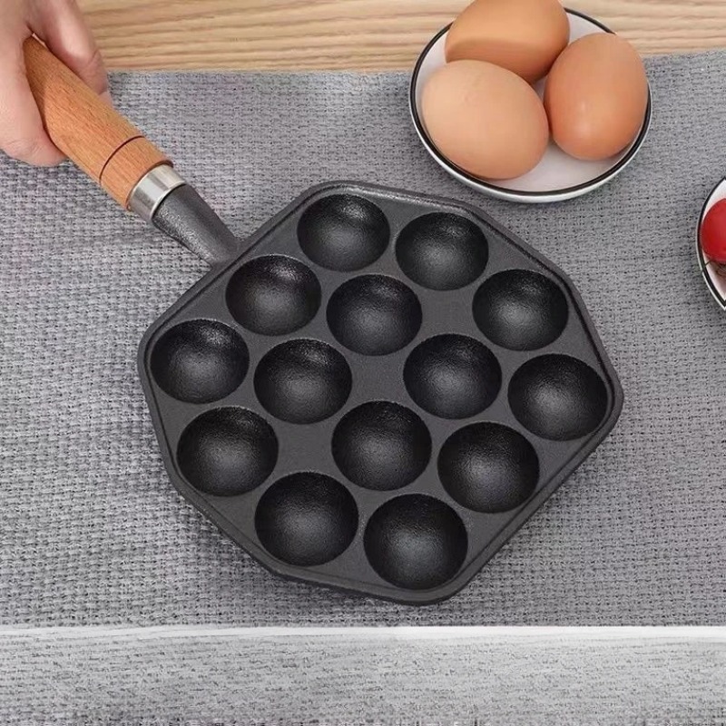 Baking Takoyaki Pan 14 Holes G - Cast Iron Corn recension och pris