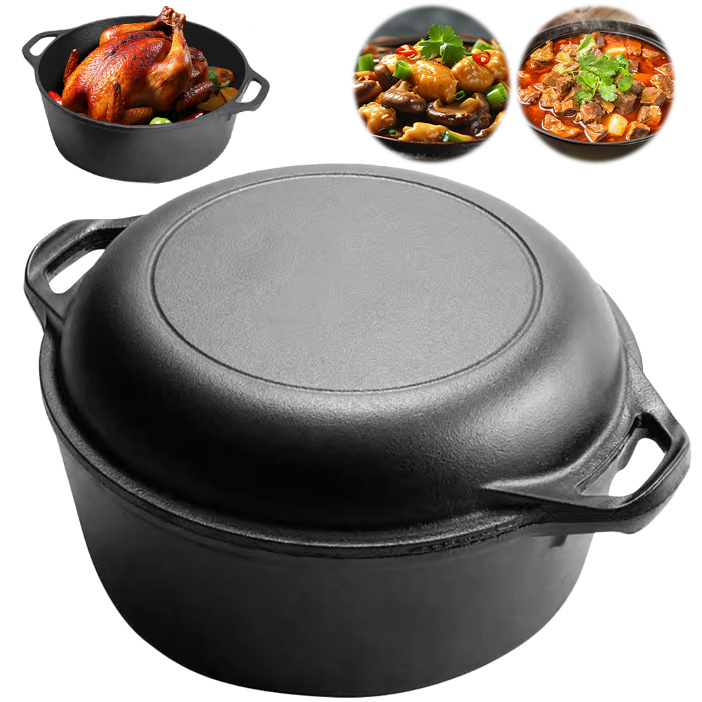 2 in 1 Cast Iron Dutch Oven Po - Cast Iron Corn recension och pris