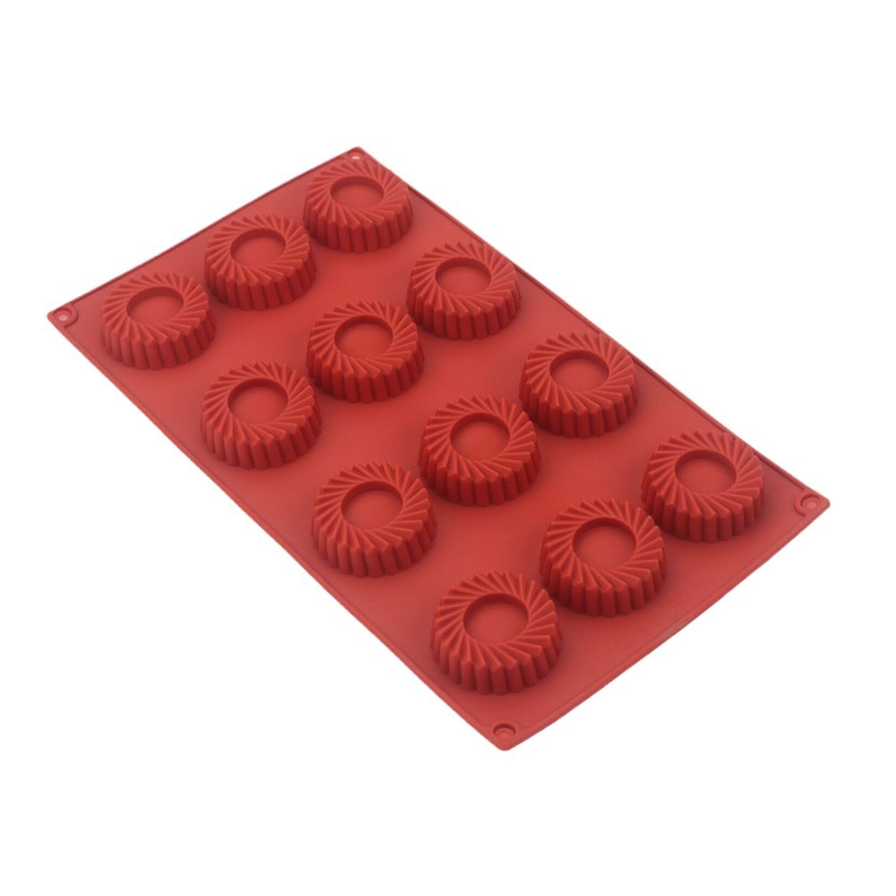12 Holes Circular Vortex Shape - Donut Mold Silicone recension och pris