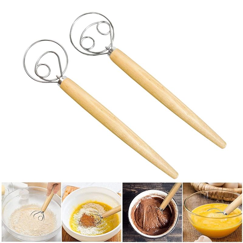 Large Hand Danish Dough Whisk  - Danish Pancake Pan recension och pris