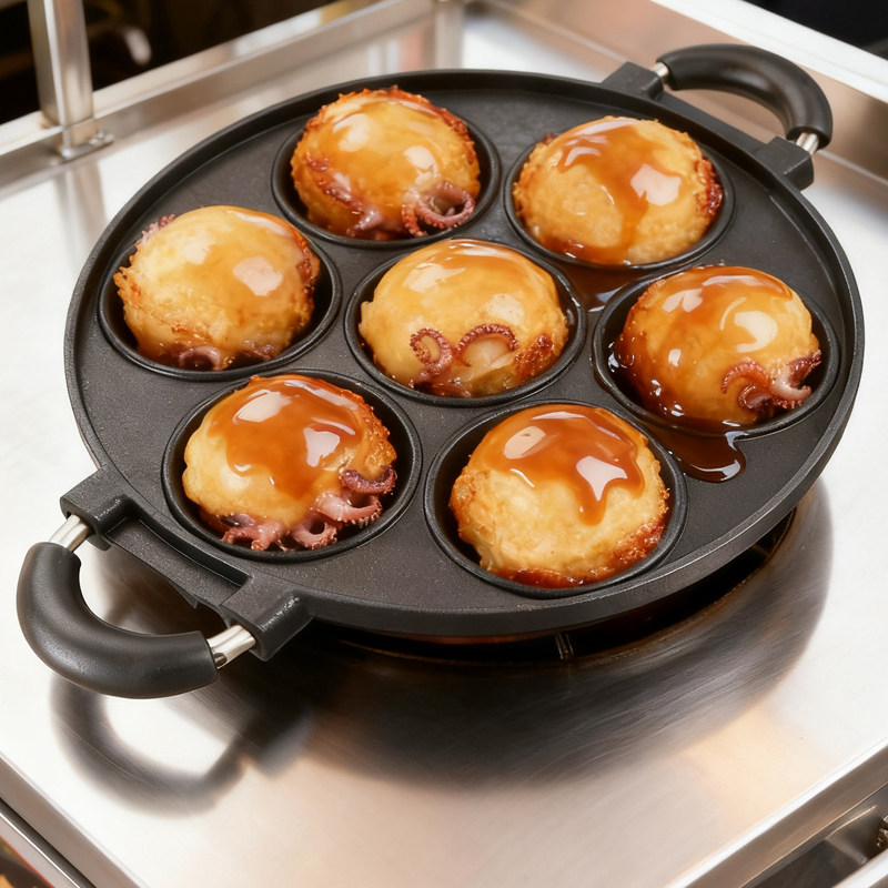 Large Octopus Ball Maker Pan T - Takoyaki Grill Plate recension och pris