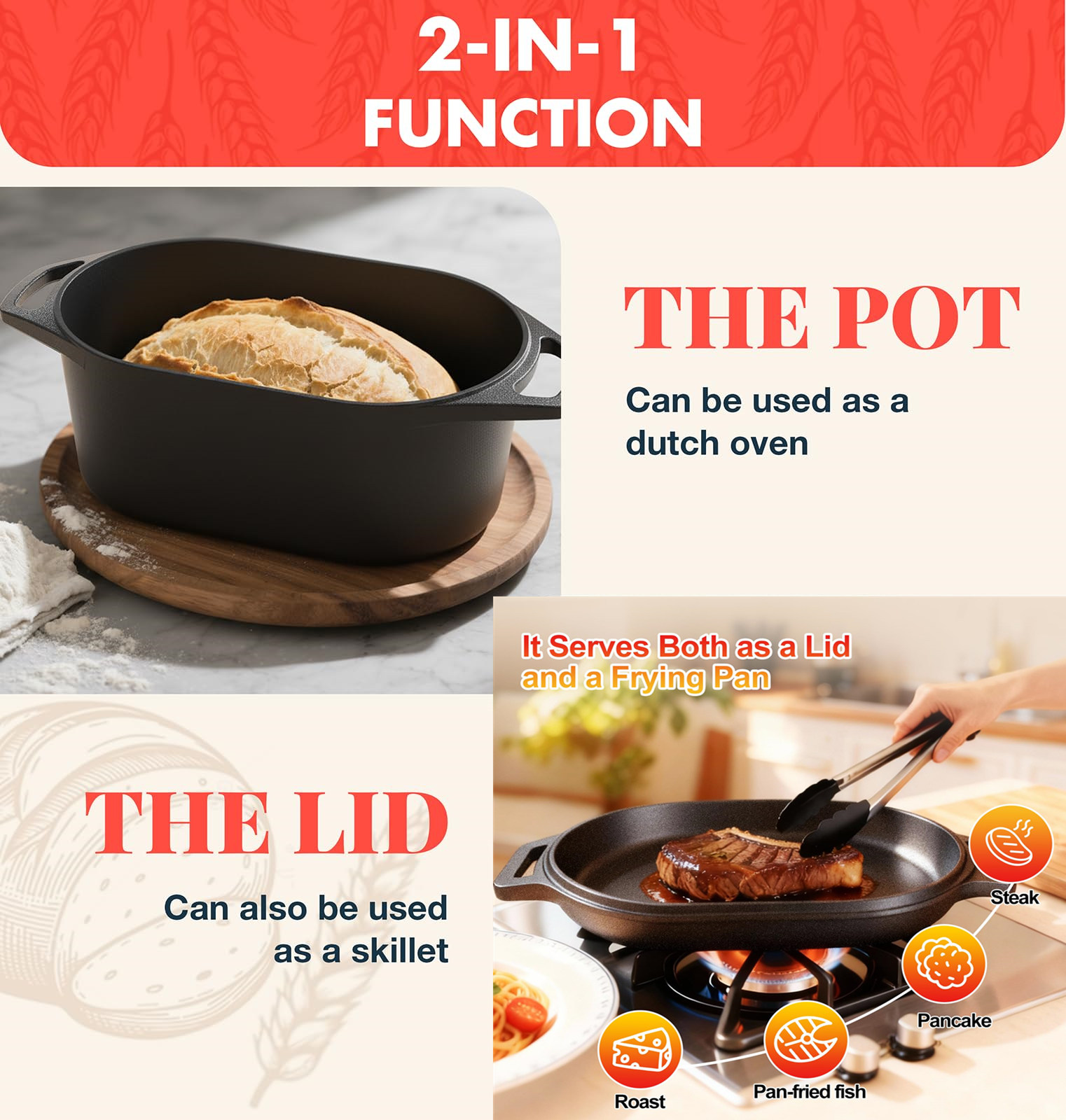 Dutch Oven For Bread Baking So - Cast Iron Corn recension och pris