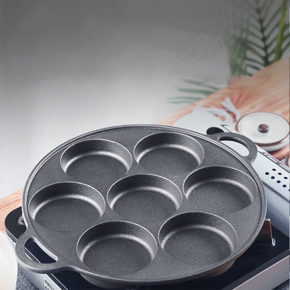 7 Hole Frying Pot Cast Iron No - Cast Iron Corn recension och pris