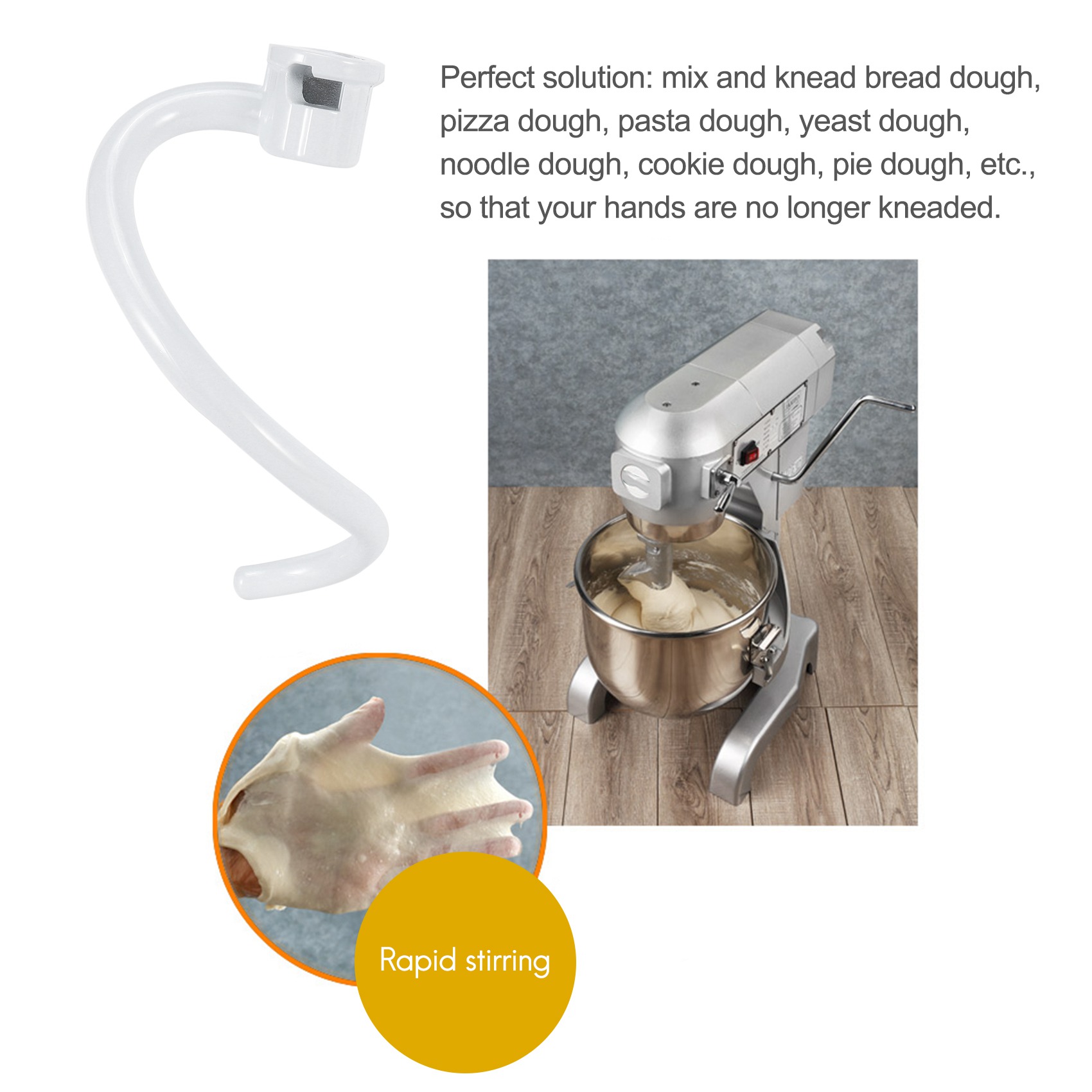 StirrerSpiral Dough Hook Repla - Kitchenaid Mixer Pro 600 recension och pris