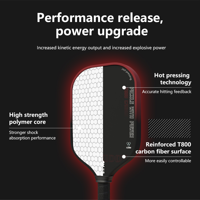 T800 Carbon Fiber Pickleball P - Crepe Pan Carbon recension och pris