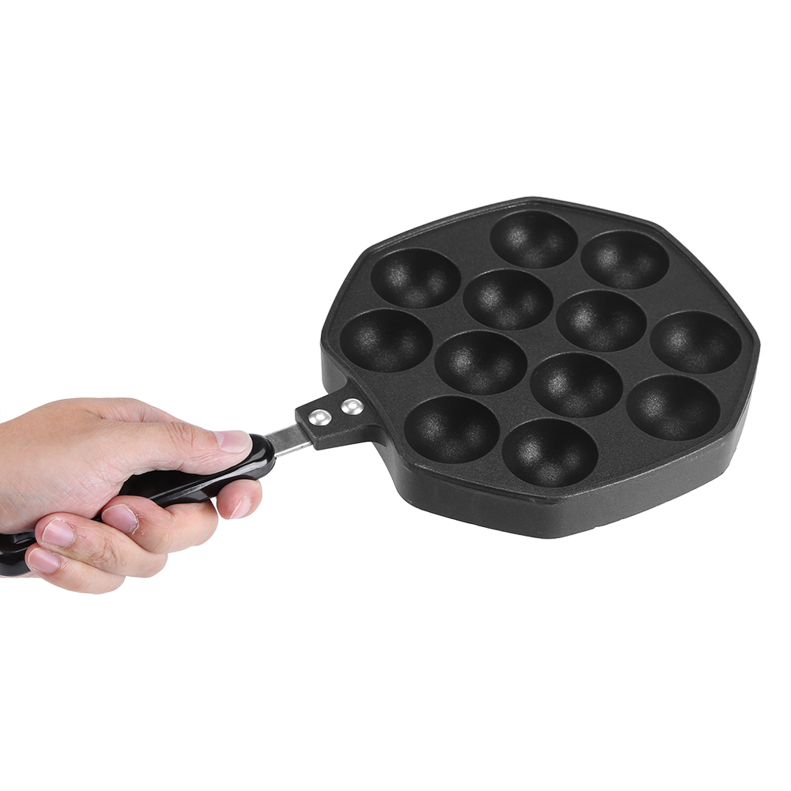 12 Cavity Aluminum Non Stick T - Takoyaki Grill Plate recension och pris