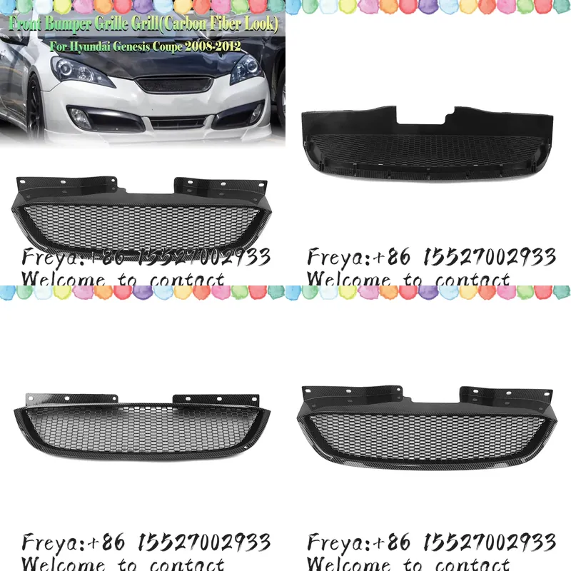Front Grille Grill For Genesis - Crepe Pan Carbon recension och pris