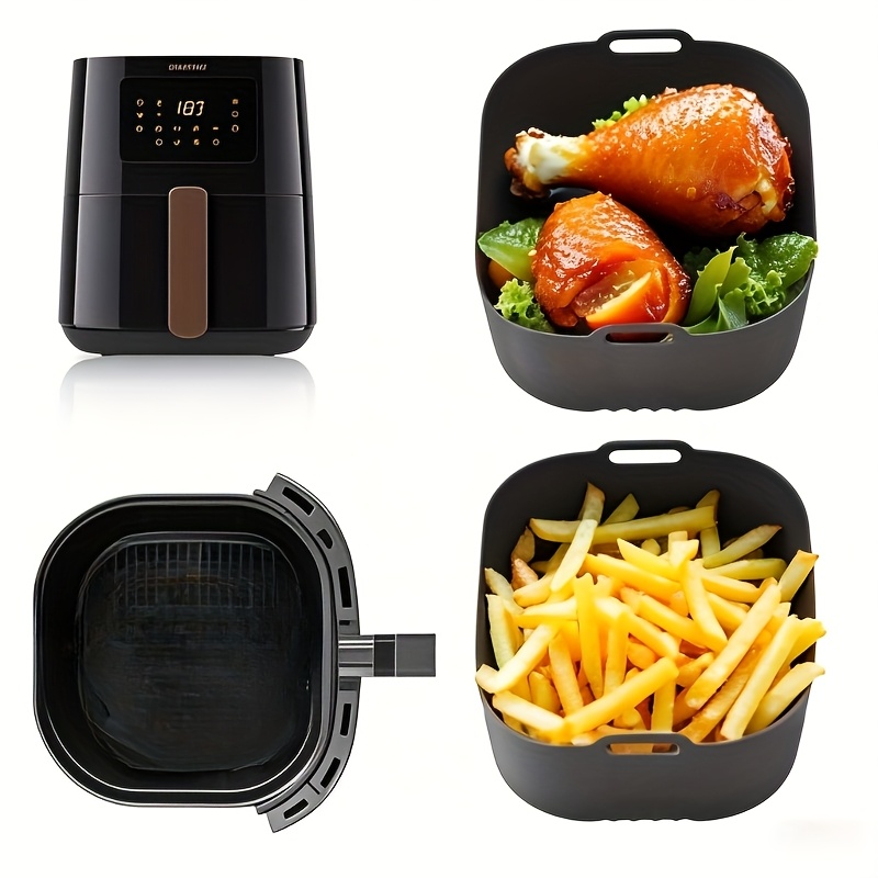 2Pcs Square Air Fryer Silicone - Philips Air Fryer Hd9252 recension och pris