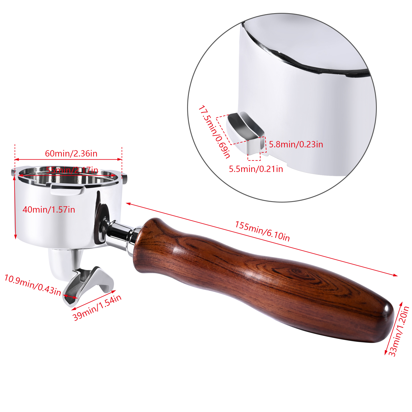 51mm Double Spout Coffee Porta - Delonghi Espresso Magnifica recension och pris