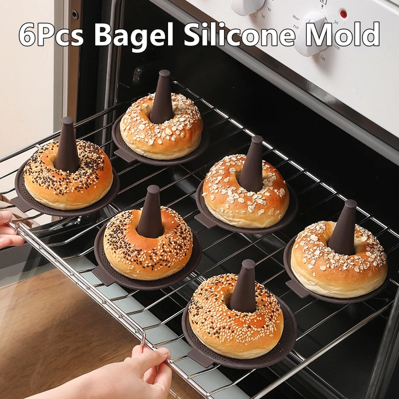 6Pcs Bagel Tools Silicone Mold - Donut Mold Silicone recension och pris