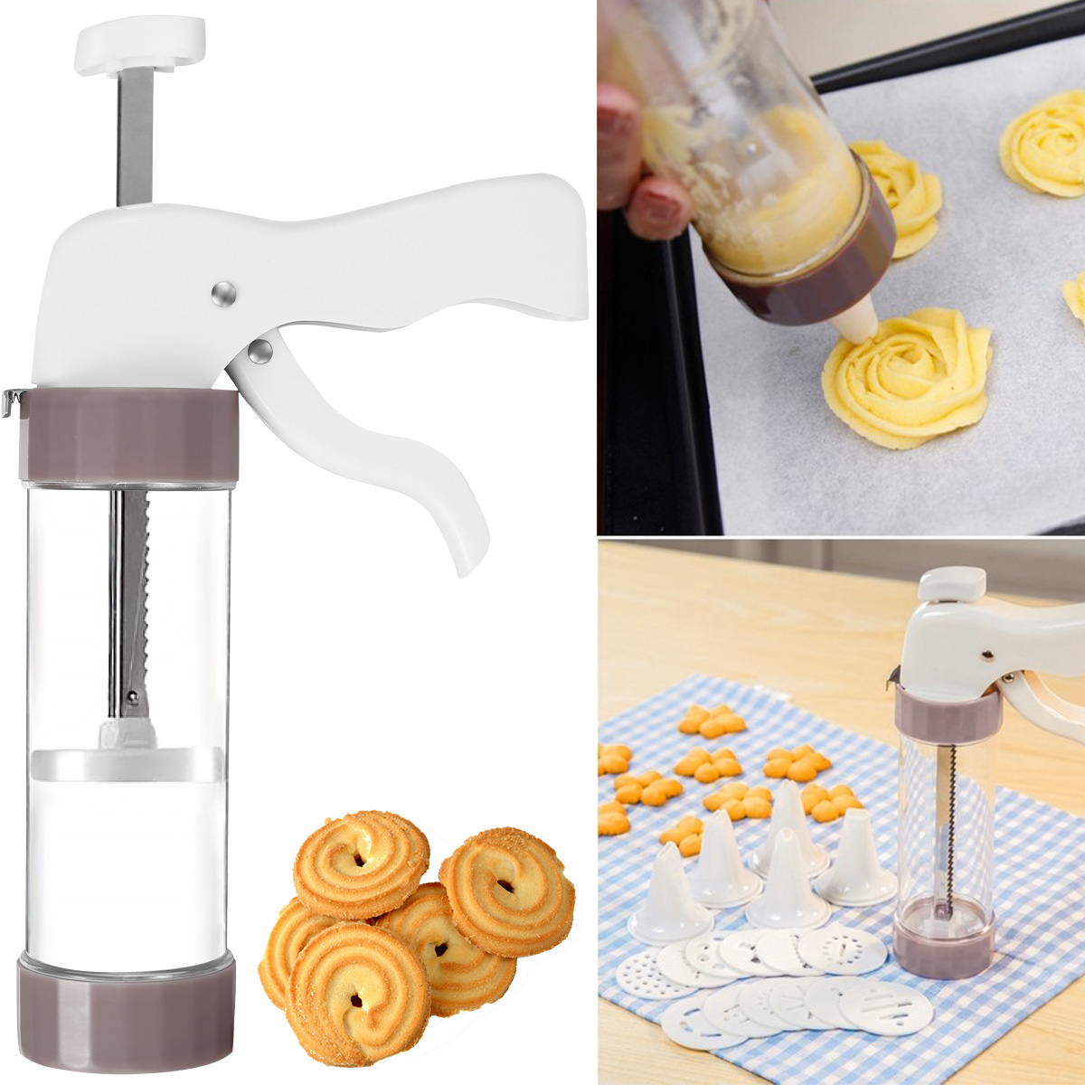 Cookie Press Set Cookie Press  - Churros Maker Gun recension och pris